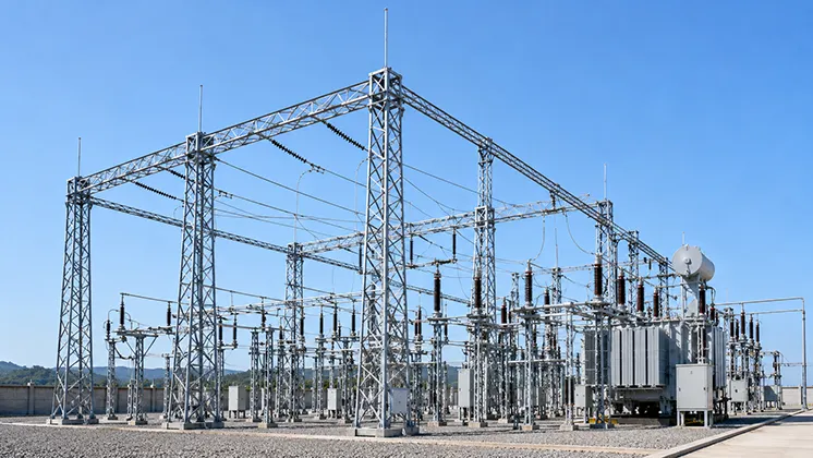 Substation steel structures and gantries